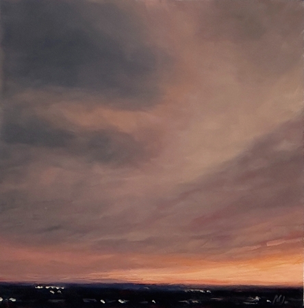 Evening Series, Spurs Ranch Road, Fading Storm by artist Marjorie Lindsay